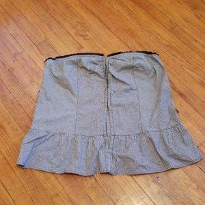 Torrid Gingham Peplum Bustier Top